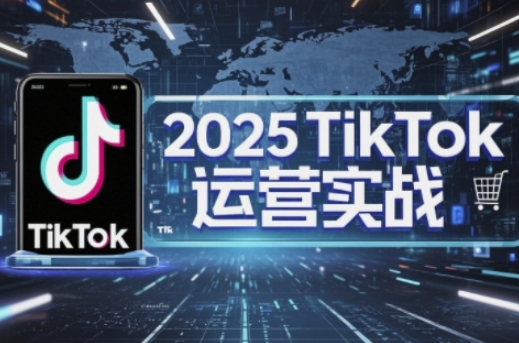 2025TikTok电商运营，掌握TikTok店铺运营核心技巧，实现低成本高转化-智屿梦轻创