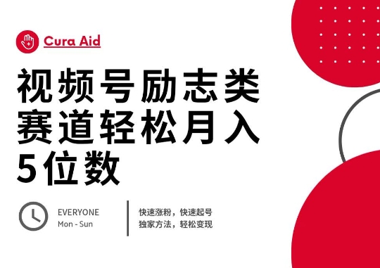 视频号励志类赛道快速涨粉500+，快速起号，轻松变现月入过W-智屿梦轻创